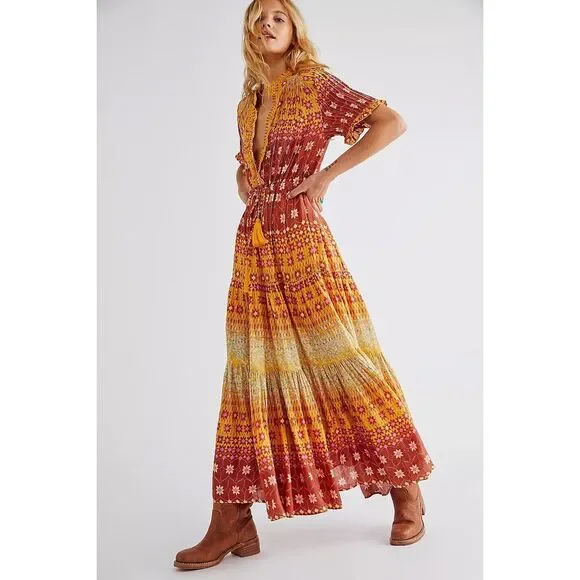 open lace back dress Rare Feeling Maxi main image 1